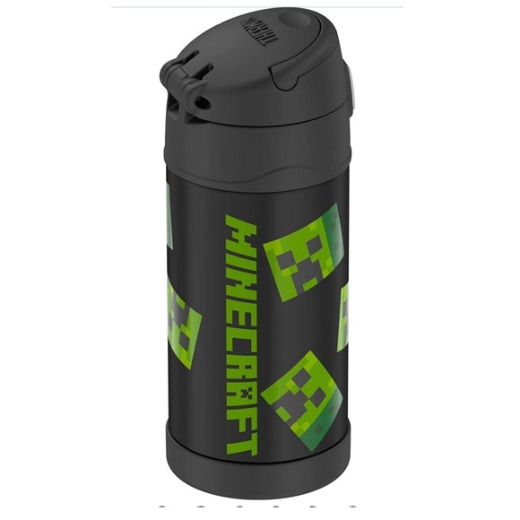 THERMOS MINECRAFT FUNTAINER 12 Ounce Stainless Steel Kids Straw Bottle - Picture 7 of 7